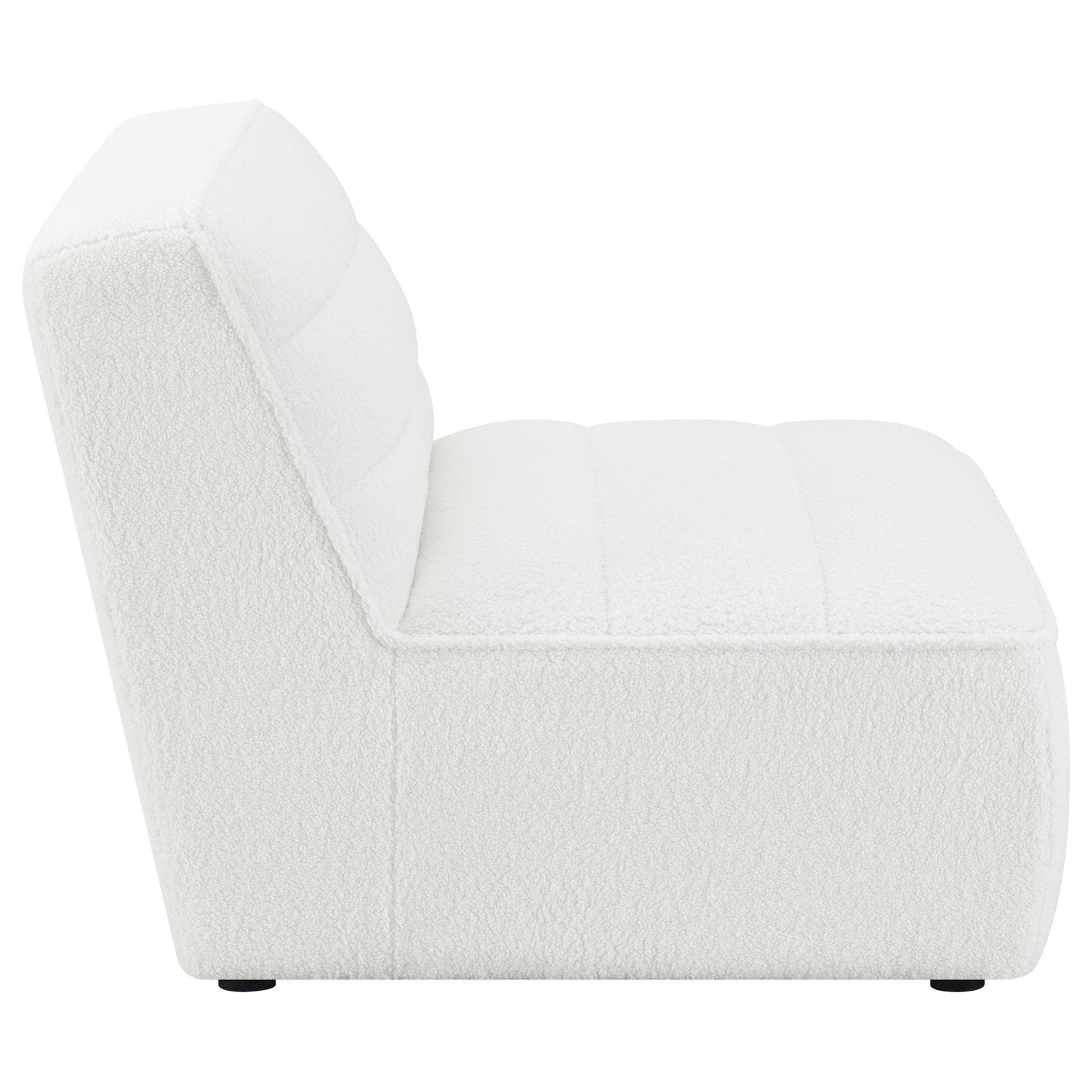  Coaster Furniture Sunny 551621 Upholstered Armless Chair - Natural IMAGE 8