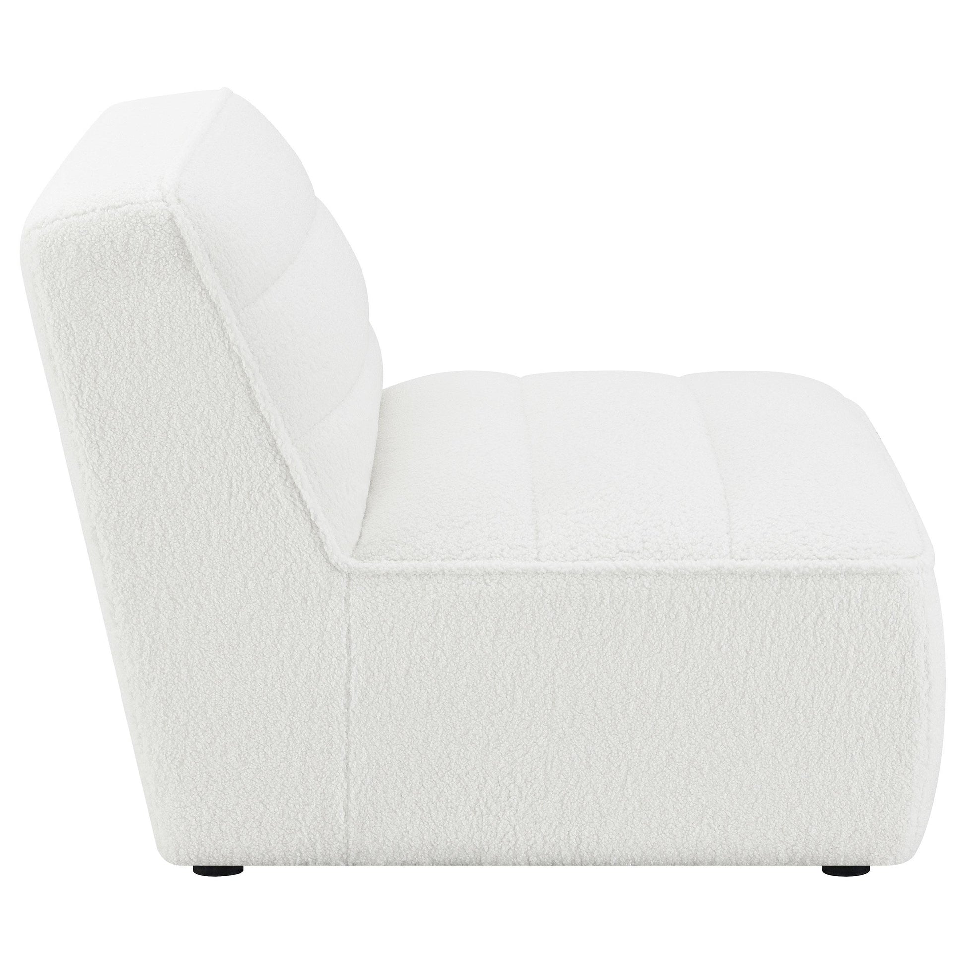  Coaster Furniture Sunny 551621 Upholstered Armless Chair - Natural IMAGE 8