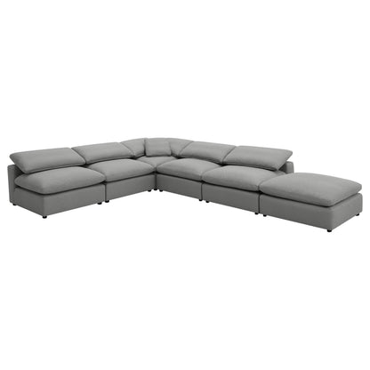  Coaster Furniture Raleigh 551754 Boucle Upholstered Armless Chair - Grey IMAGE 10