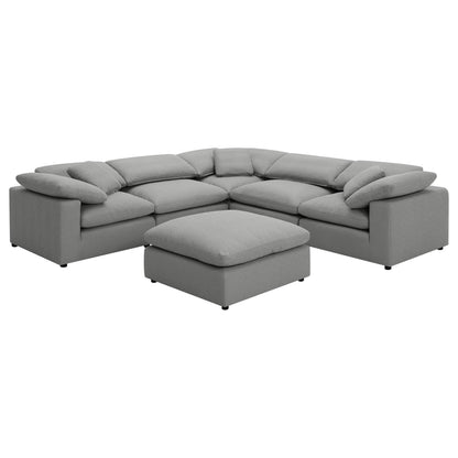  Coaster Furniture Raleigh 551754 Boucle Upholstered Armless Chair - Grey IMAGE 12