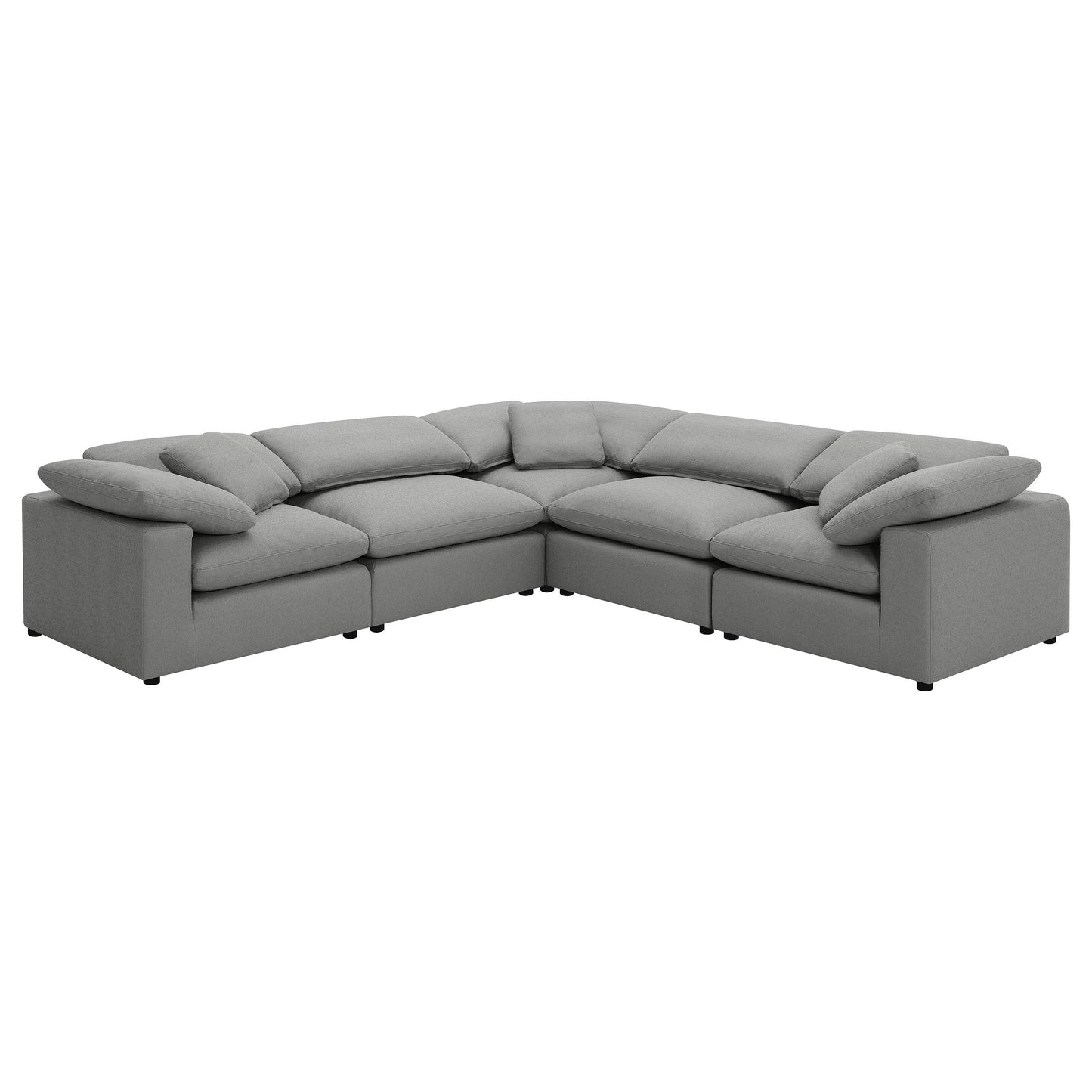  Coaster Furniture Raleigh 551754 Boucle Upholstered Armless Chair - Grey IMAGE 13