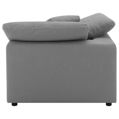  Coaster Furniture Raleigh 551755 Boucle Upholstered Corner Chair - Grey IMAGE 13