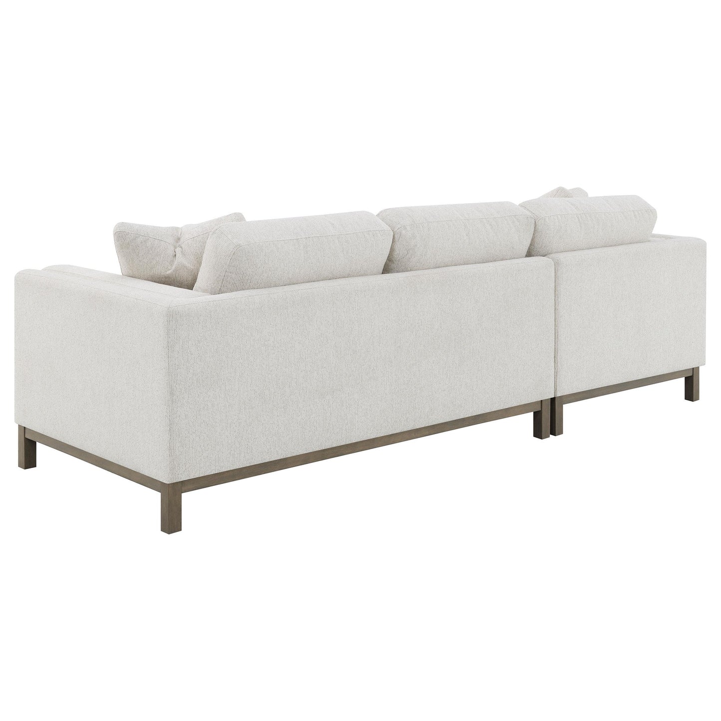  Coaster Furniture Geneva 551777 Boucle Upholstered Sectional Chaise Sofa - Sand IMAGE 12