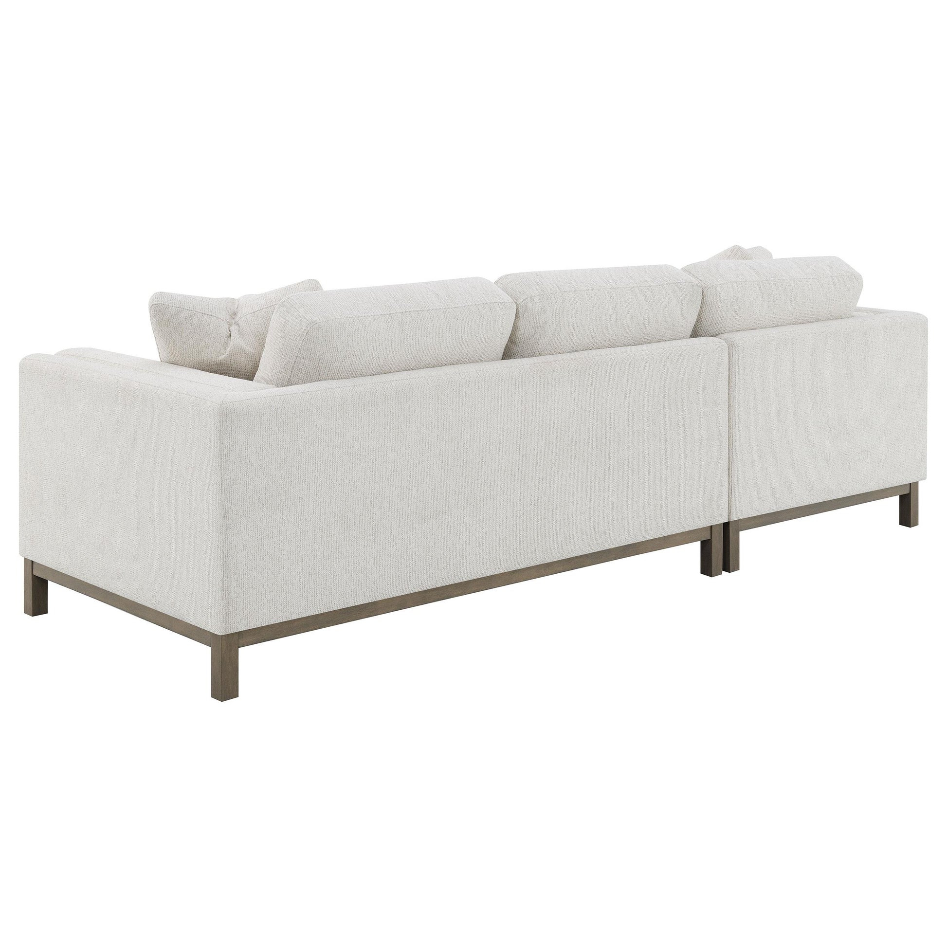  Coaster Furniture Geneva 551777 Boucle Upholstered Sectional Chaise Sofa - Sand IMAGE 12