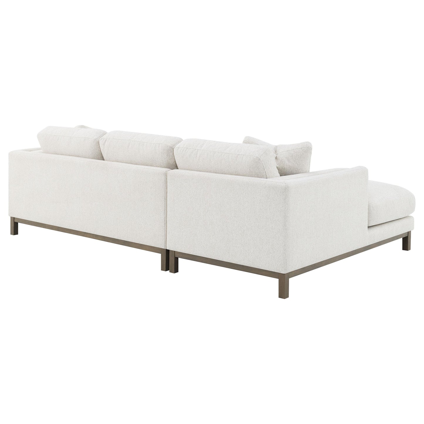  Coaster Furniture Geneva 551777 Boucle Upholstered Sectional Chaise Sofa - Sand IMAGE 15