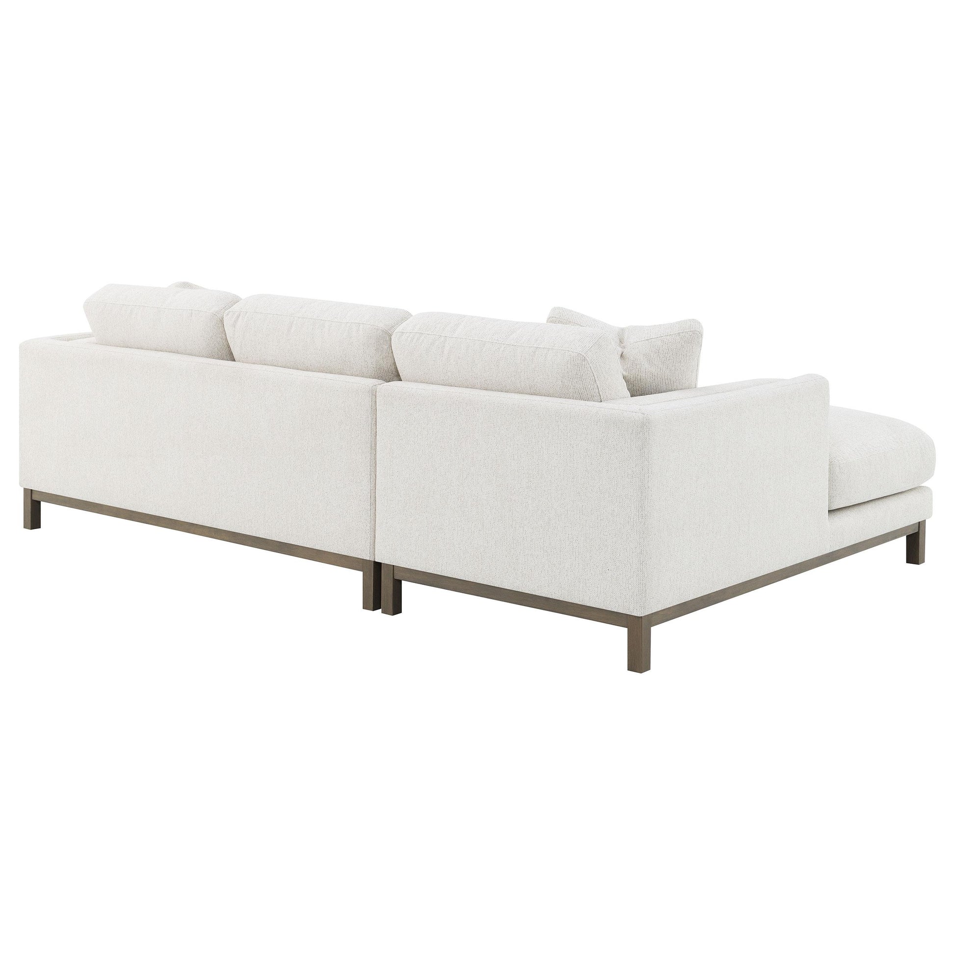  Coaster Furniture Geneva 551777 Boucle Upholstered Sectional Chaise Sofa - Sand IMAGE 15