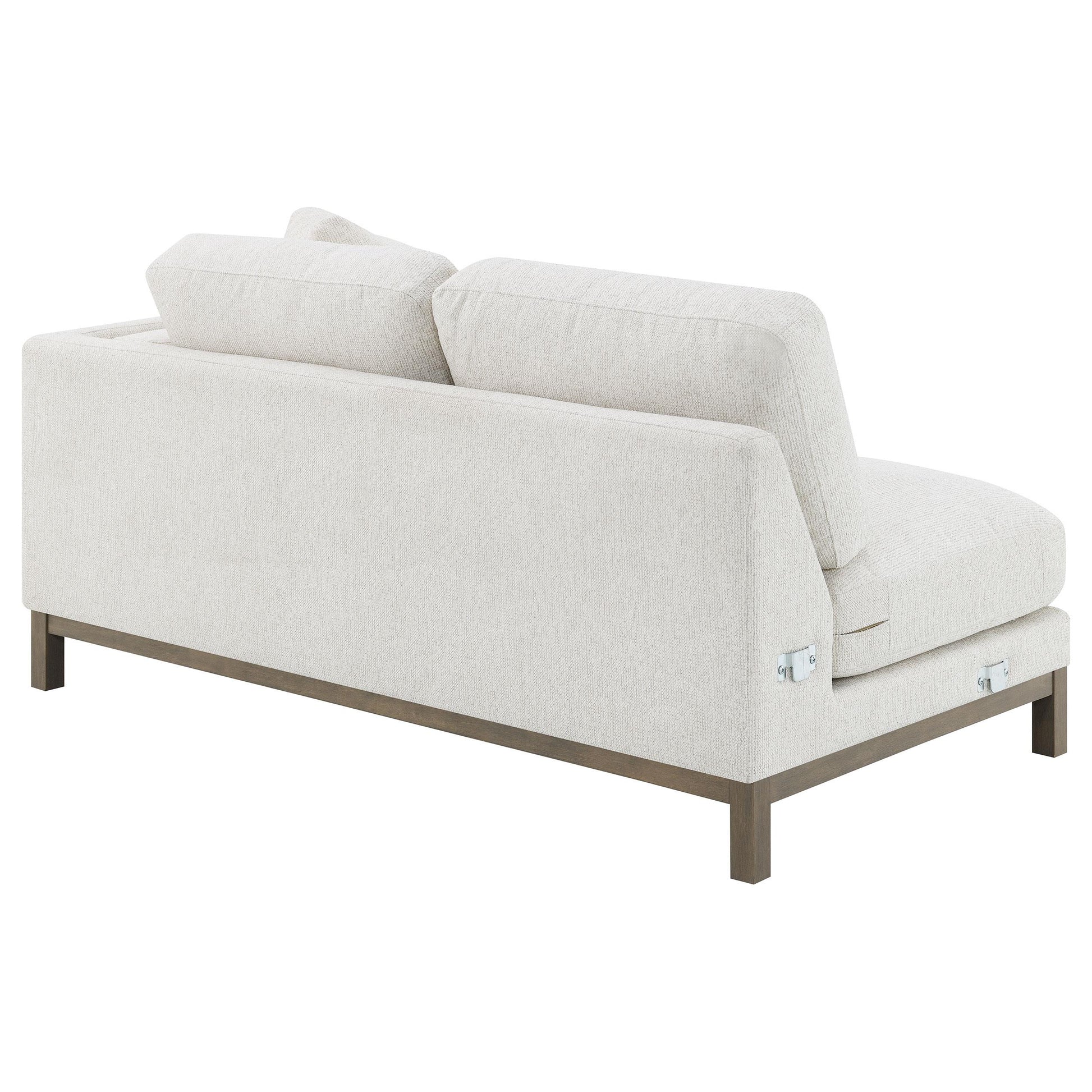  Coaster Furniture Geneva 551777 Boucle Upholstered Sectional Chaise Sofa - Sand IMAGE 16