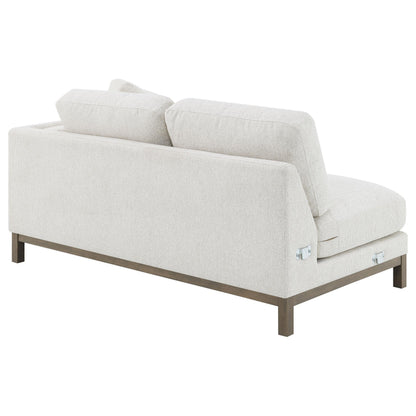  Coaster Furniture Geneva 551777 Boucle Upholstered Sectional Chaise Sofa - Sand IMAGE 16