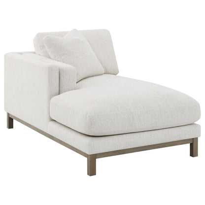  Coaster Furniture Geneva 551777 Boucle Upholstered Sectional Chaise Sofa - Sand IMAGE 2
