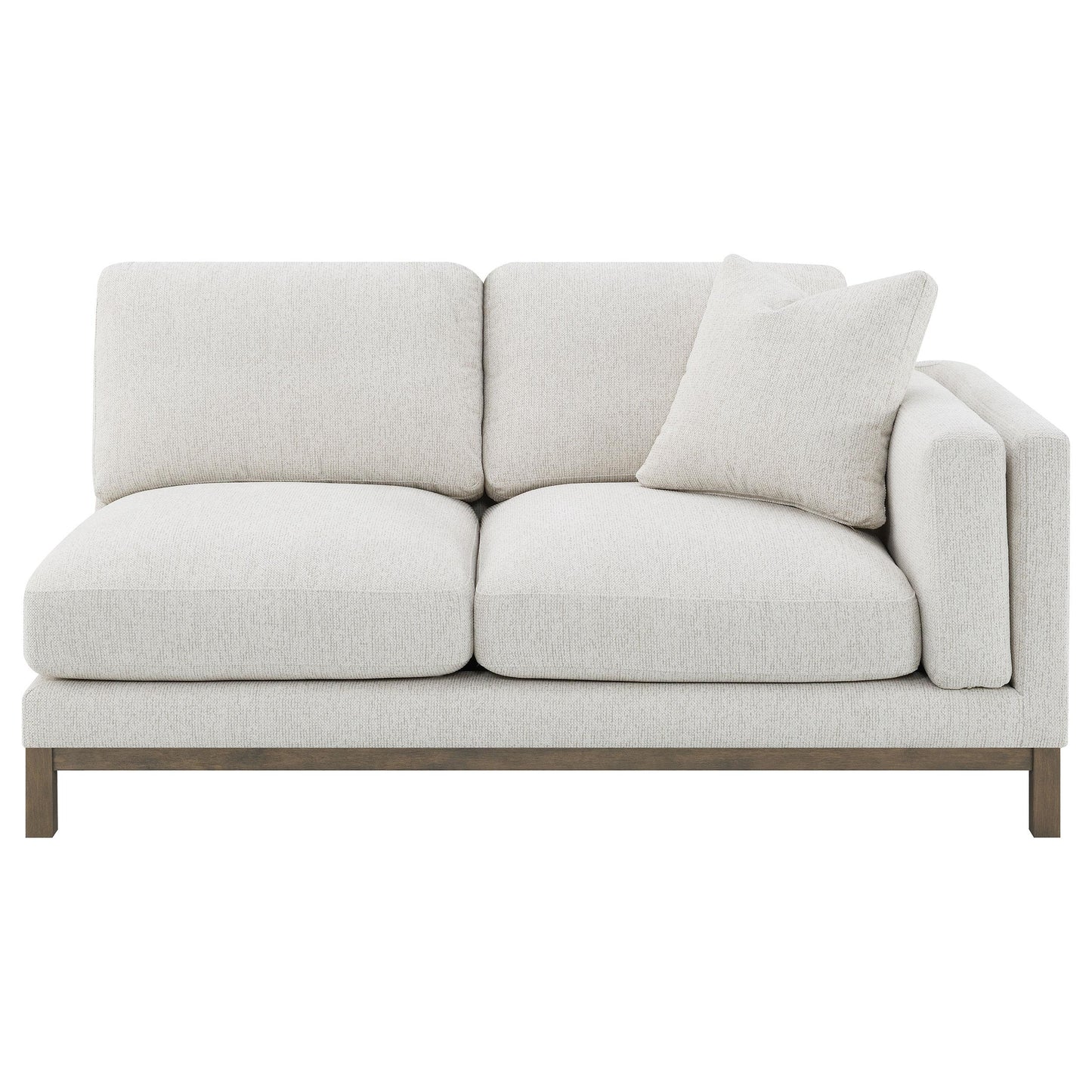  Coaster Furniture Geneva 551777 Boucle Upholstered Sectional Chaise Sofa - Sand IMAGE 6