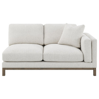  Coaster Furniture Geneva 551777 Boucle Upholstered Sectional Chaise Sofa - Sand IMAGE 6