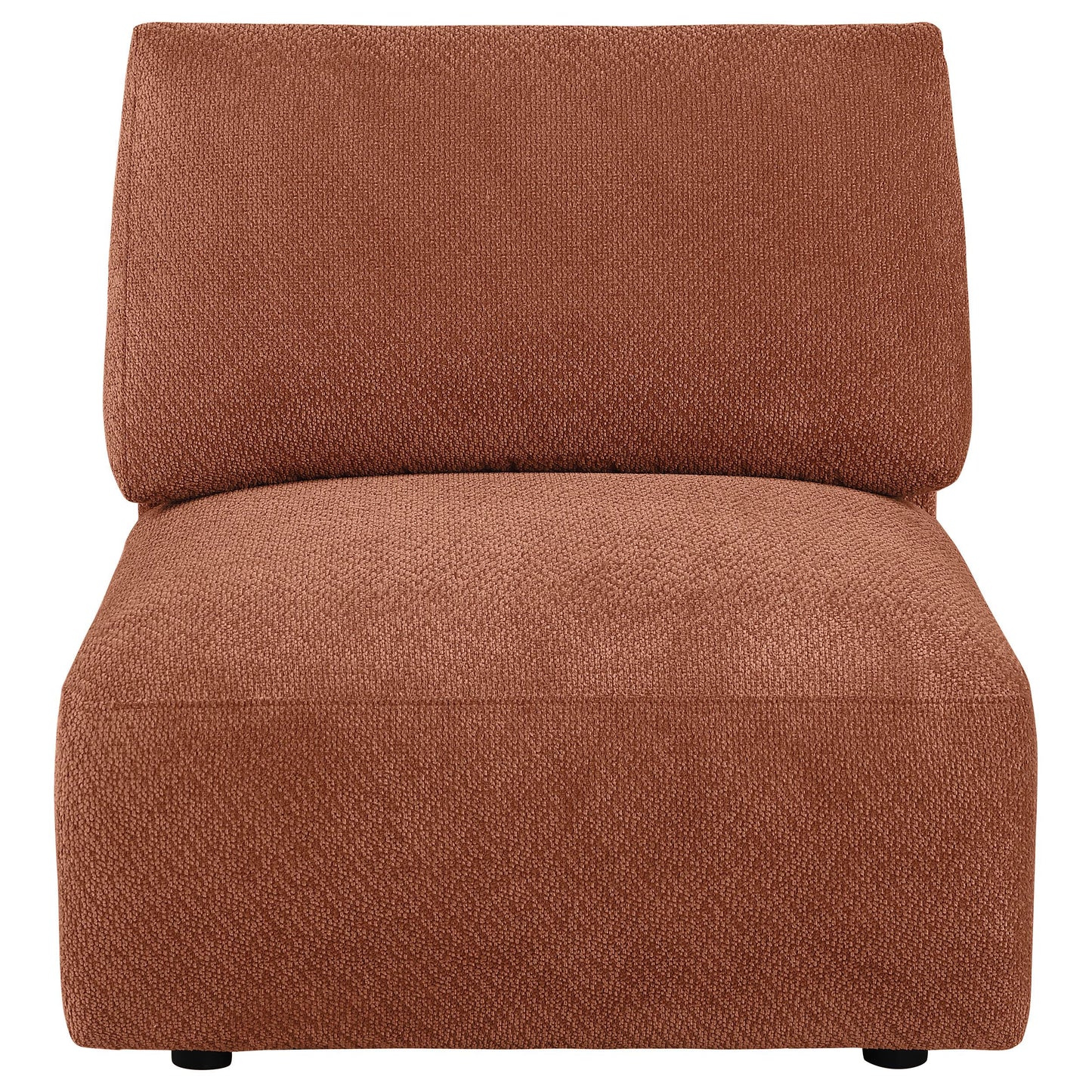  Coaster Furniture Elysia 551891 Chenille Upholstered Modular Armless Chair - Coral IMAGE 9