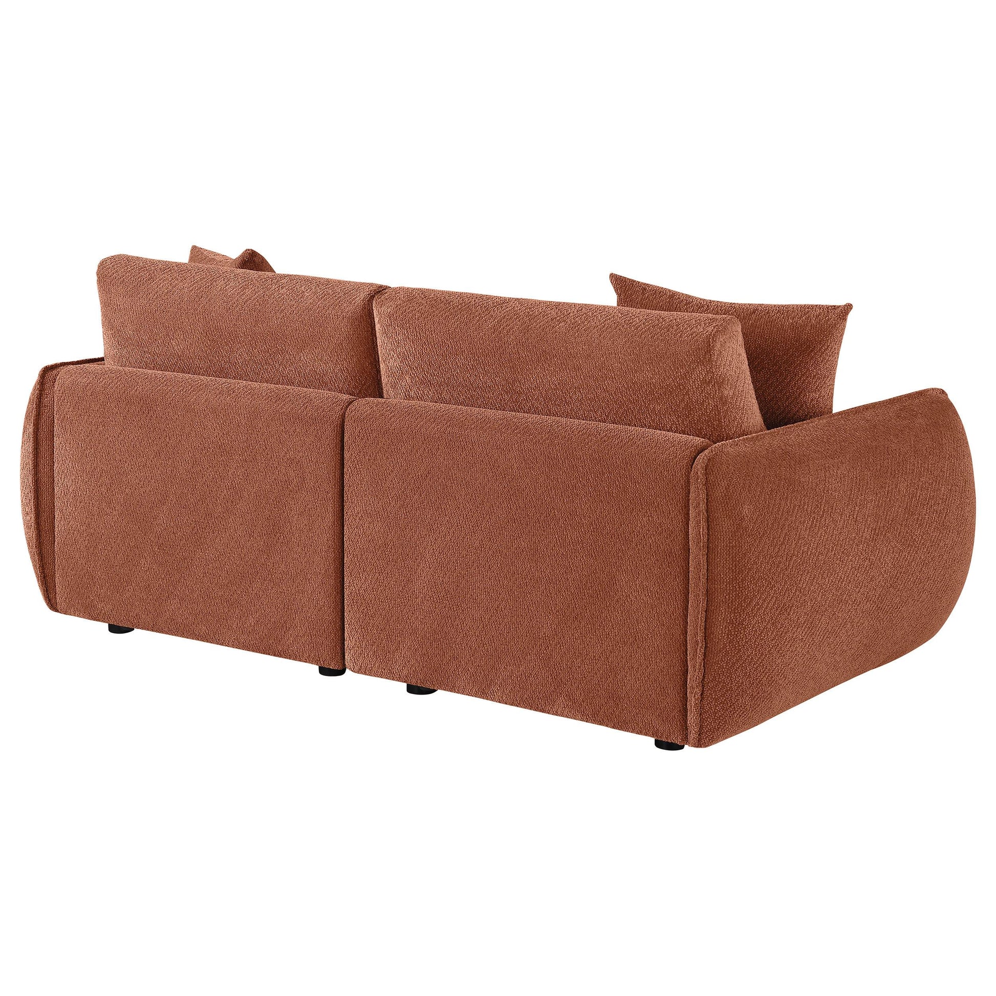 Coaster Furniture Elysia 551891-LOVE Chenille Upholstered Modular Lounge Loveseat - Coral IMAGE 7