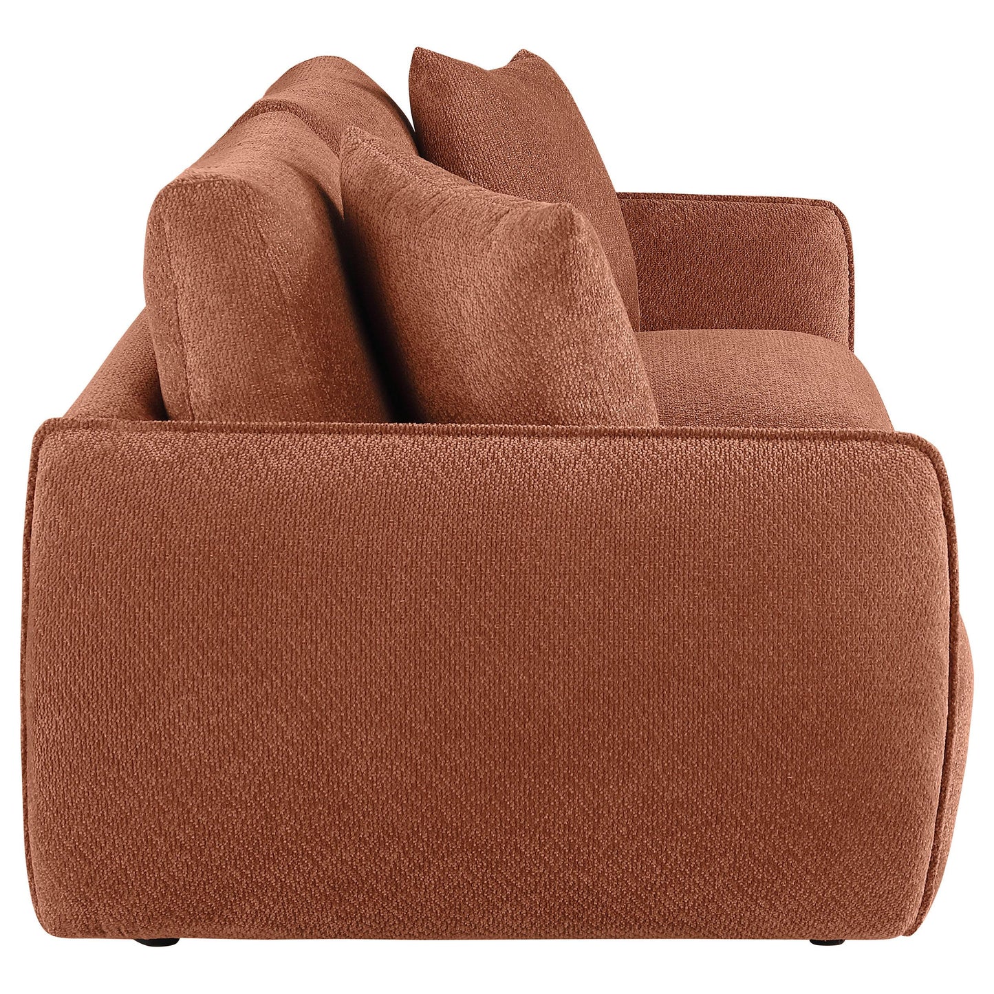  Coaster Furniture Elysia 551891-LOVE Chenille Upholstered Modular Lounge Loveseat - Coral IMAGE 8