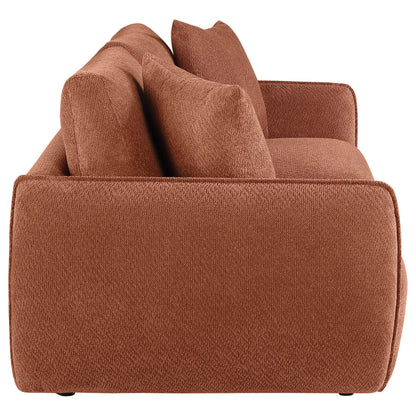  Coaster Furniture Elysia 551891-LOVE Chenille Upholstered Modular Lounge Loveseat - Coral IMAGE 8