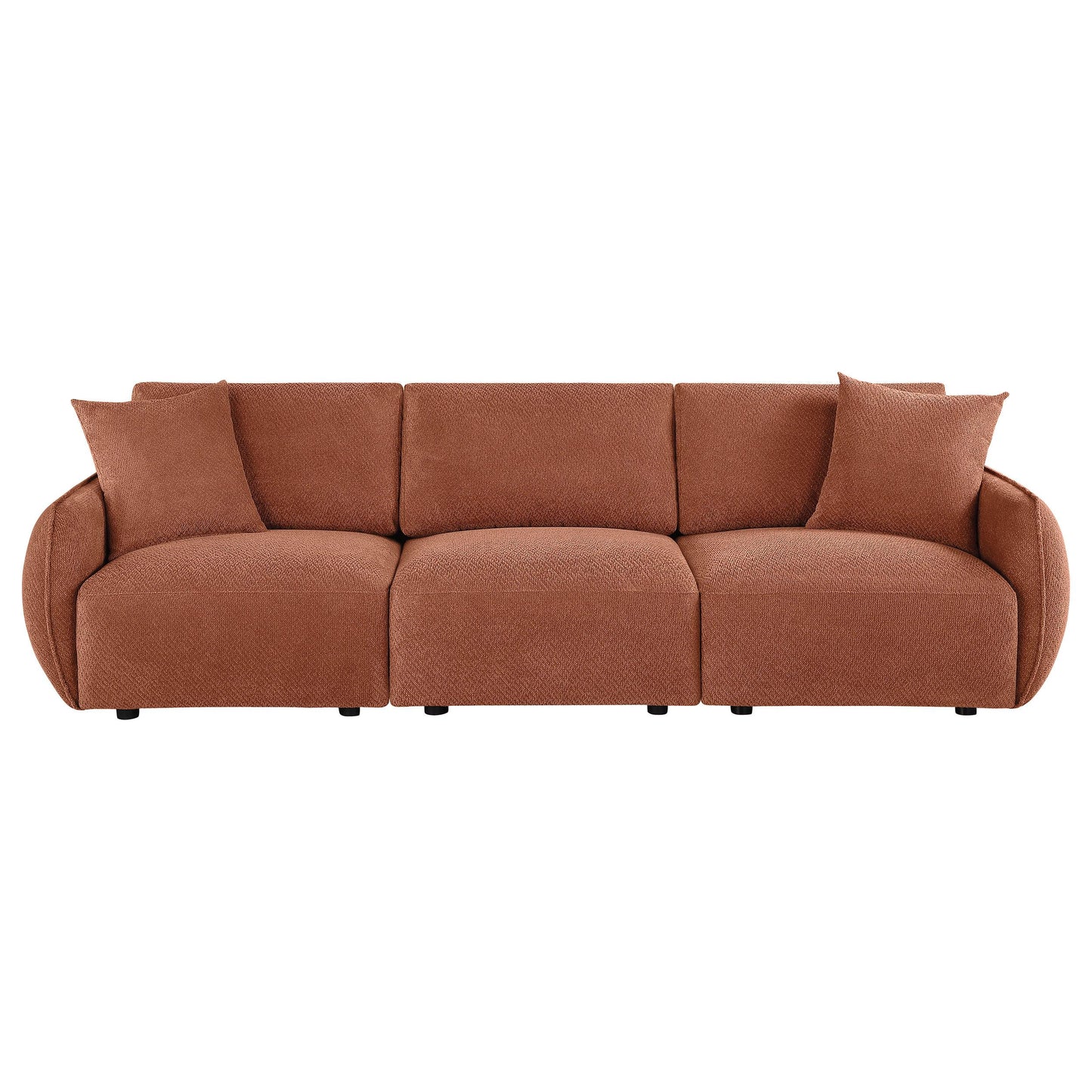  Coaster Furniture Elysia 551891-SOFA Chenille Upholstered Modular Lounge Sofa - Coral IMAGE 7