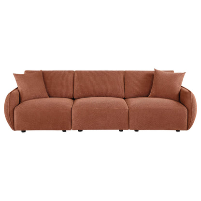  Coaster Furniture Elysia 551891-SOFA Chenille Upholstered Modular Lounge Sofa - Coral IMAGE 7
