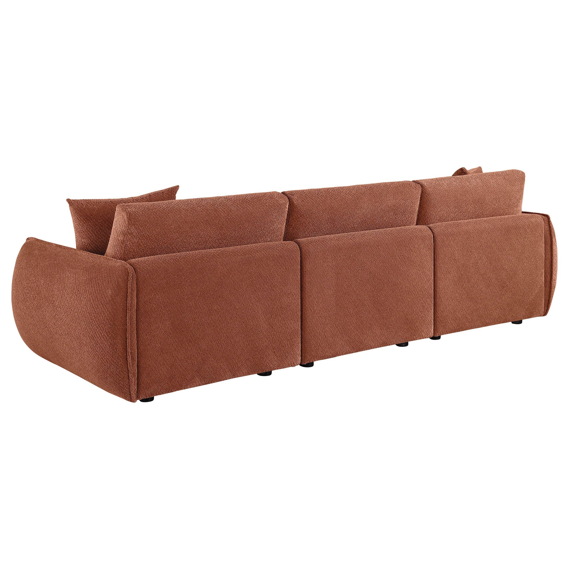  Coaster Furniture Elysia 551891-SOFA Chenille Upholstered Modular Lounge Sofa - Coral IMAGE 9