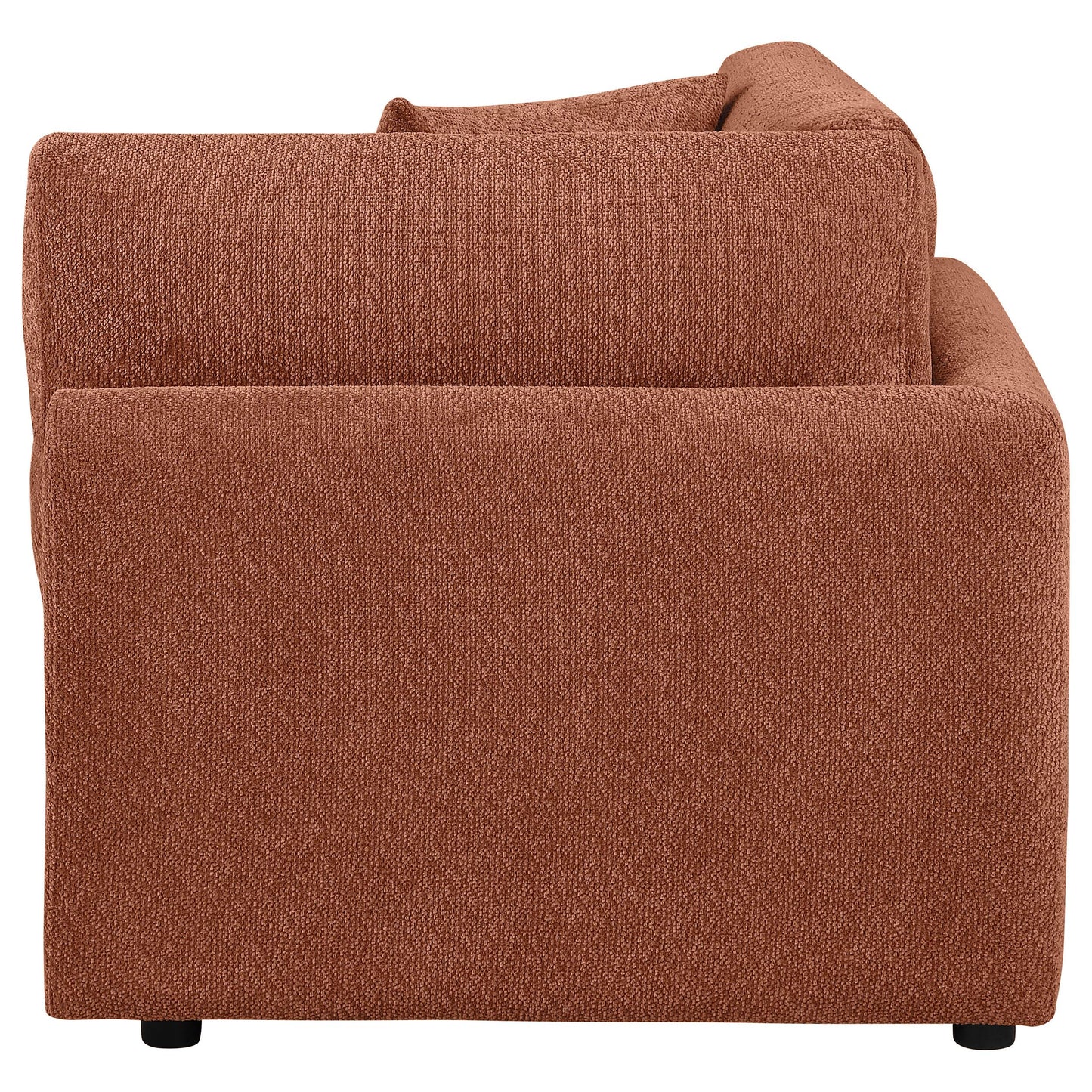  Coaster Furniture Elysia 551892 Chenille Upholstered Modular Corner Chair - Coral IMAGE 7