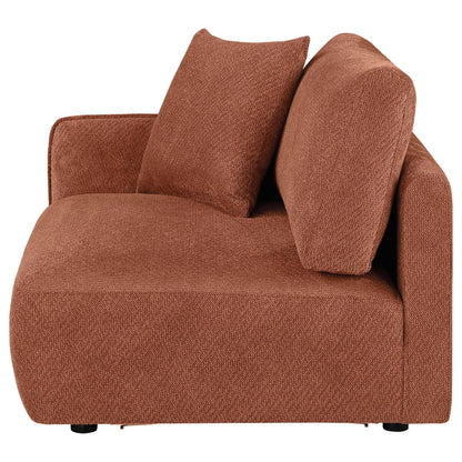  Coaster Furniture Elysia 551894LAF Chenille Upholstered Modular LAF Chair - Coral IMAGE 2
