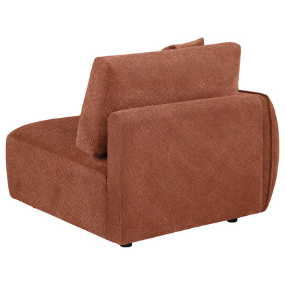  Coaster Furniture Elysia 551894LAF Chenille Upholstered Modular LAF Chair - Coral IMAGE 4