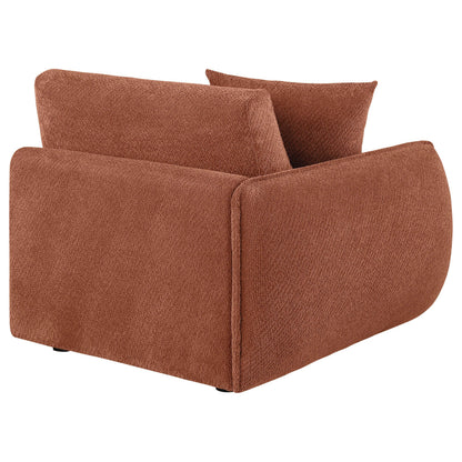  Coaster Furniture Elysia 551894LAF Chenille Upholstered Modular LAF Chair - Coral IMAGE 5
