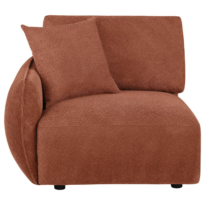  Coaster Furniture Elysia 551894LAF Chenille Upholstered Modular LAF Chair - Coral IMAGE 8