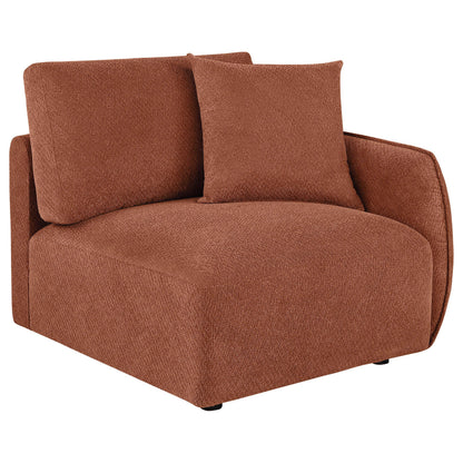 Coaster Furniture Elysia 551894RAF Chenille Upholstered Modular RAF Chair - Coral IMAGE 2