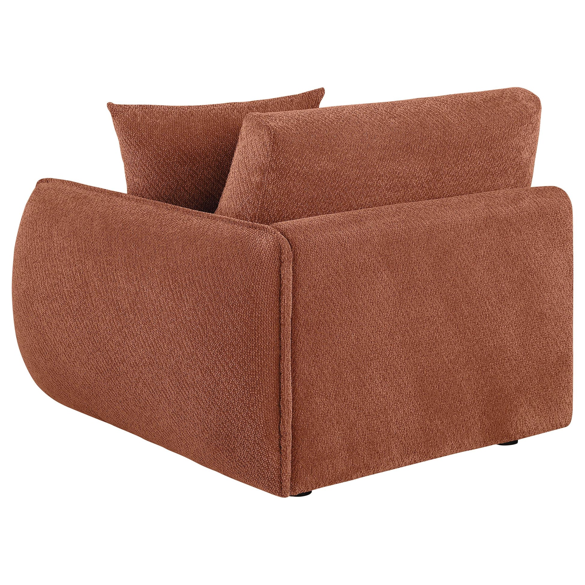  Coaster Furniture Elysia 551894RAF Chenille Upholstered Modular RAF Chair - Coral IMAGE 3