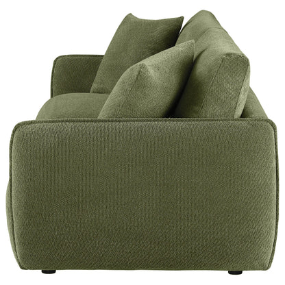  Coaster Furniture Elysia 551895-LOVE Chenille Upholstered Modular Lounge Loveseat - Green IMAGE 4