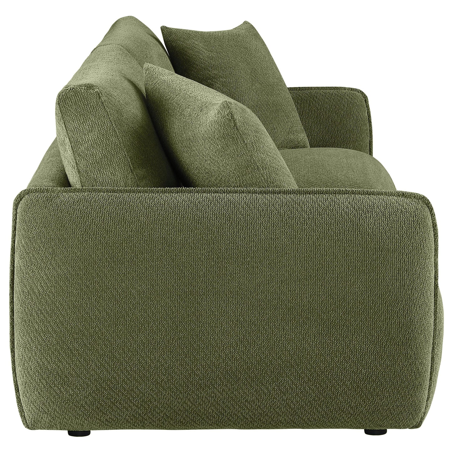  Coaster Furniture Elysia 551895-LOVE Chenille Upholstered Modular Lounge Loveseat - Green IMAGE 7
