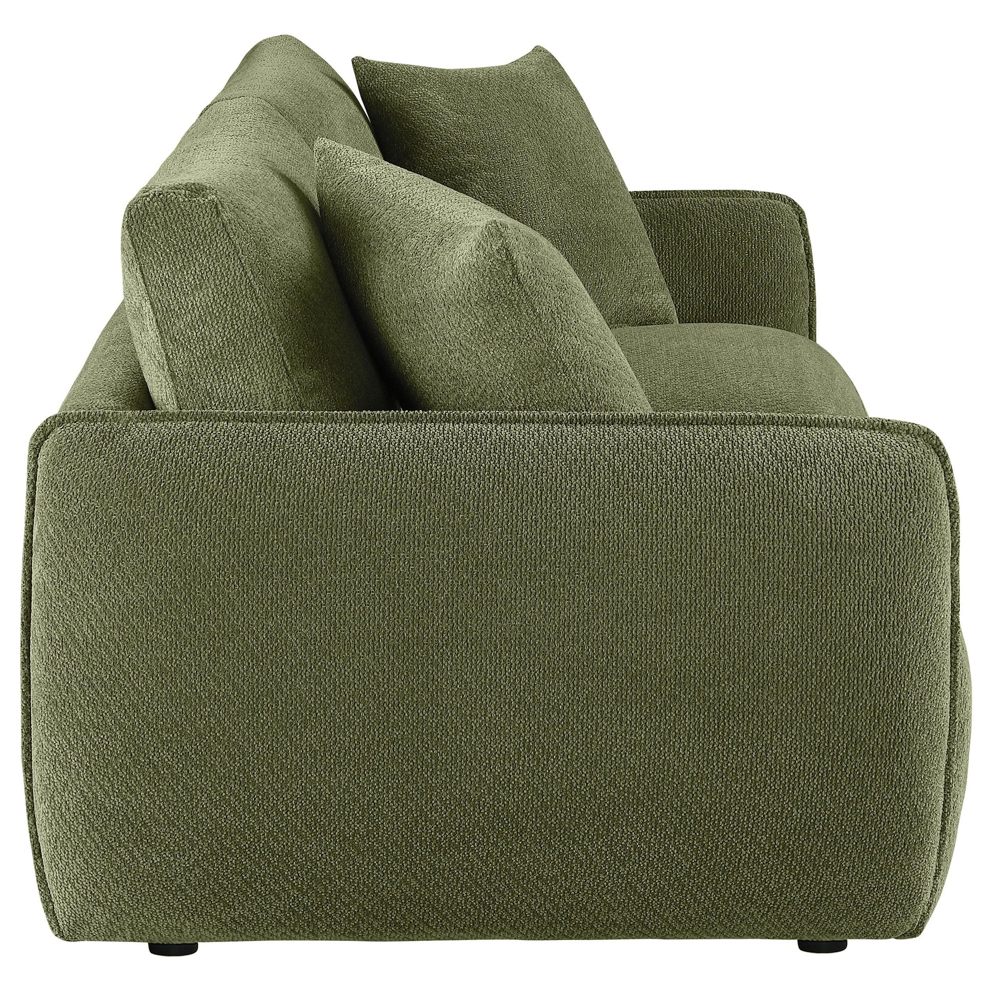  Coaster Furniture Elysia 551895-LOVE Chenille Upholstered Modular Lounge Loveseat - Green IMAGE 7