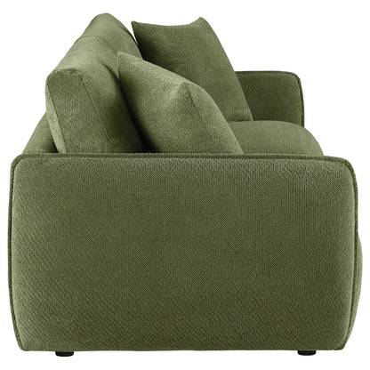 Coaster Furniture Elysia 551895-LOVE Chenille Upholstered Modular Lounge Loveseat - Green IMAGE 7