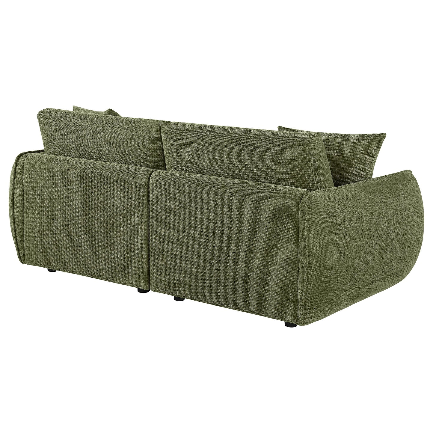  Coaster Furniture Elysia 551895-LOVE Chenille Upholstered Modular Lounge Loveseat - Green IMAGE 8