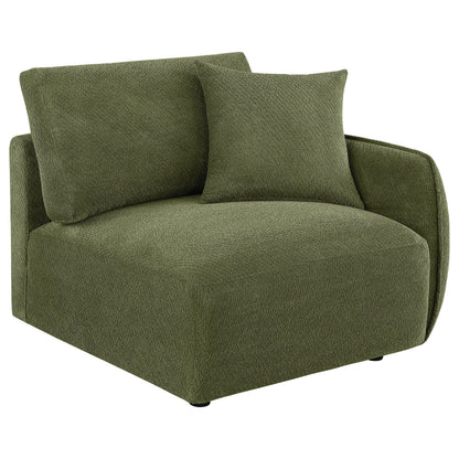  Coaster Furniture Elysia 551895-SET 6-piece Chenille Upholstered Modular Sectional Sofa - Green IMAGE 8