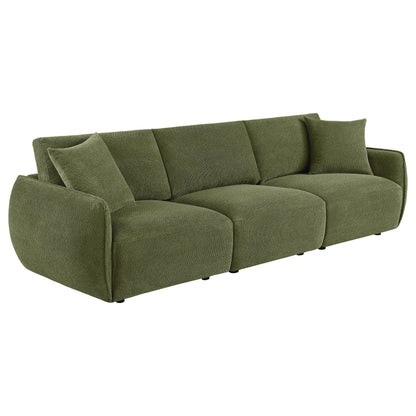  Coaster Furniture Elysia 551895-SOFA Chenille Upholstered Modular Lounge Sofa - Green IMAGE 1