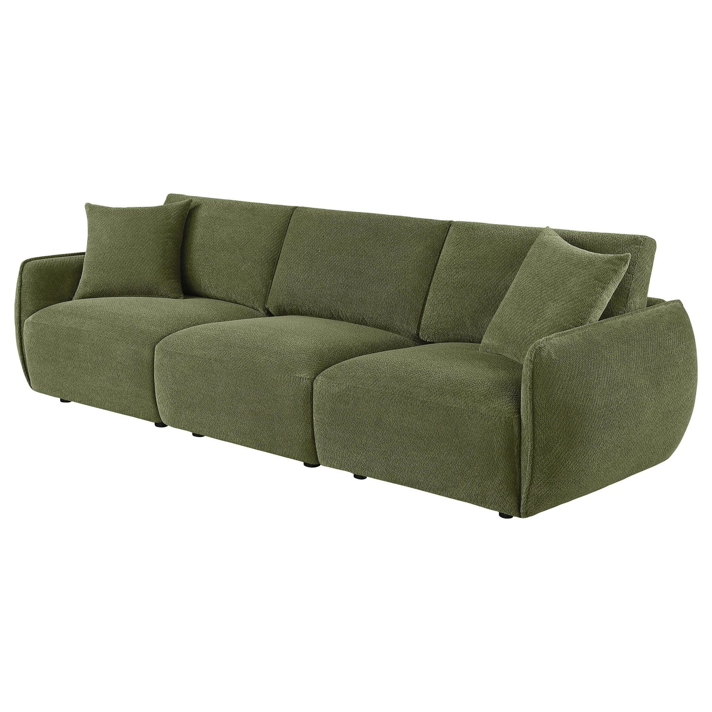 Coaster Furniture Elysia 551895-SOFA Chenille Upholstered Modular Lounge Sofa - Green IMAGE 2