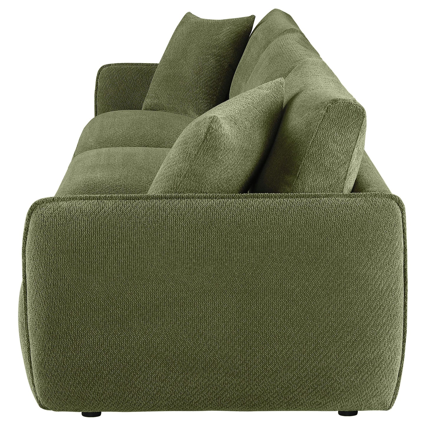 Coaster Furniture Elysia 551895-SOFA Chenille Upholstered Modular Lounge Sofa - Green IMAGE 5