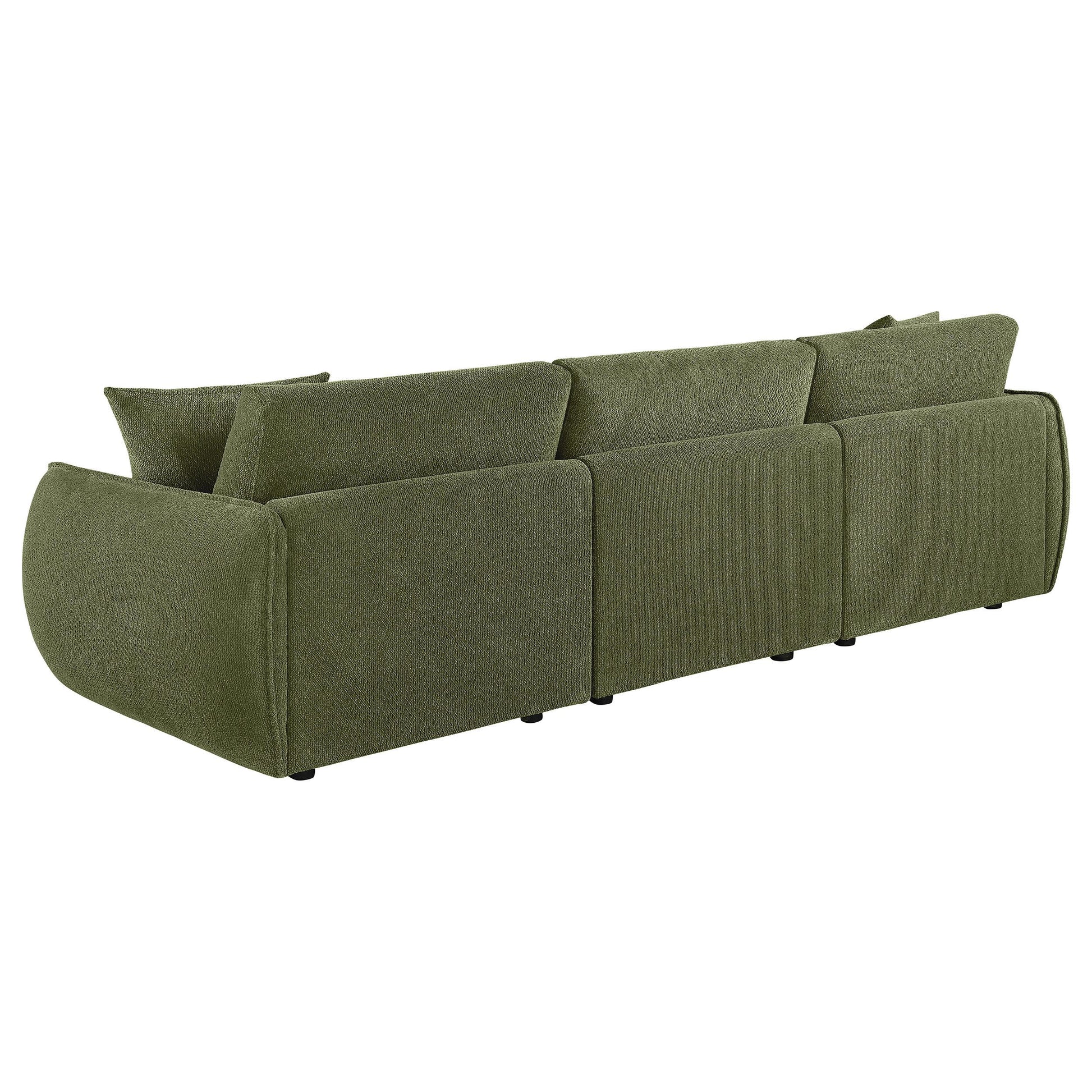  Coaster Furniture Elysia 551895-SOFA Chenille Upholstered Modular Lounge Sofa - Green IMAGE 6