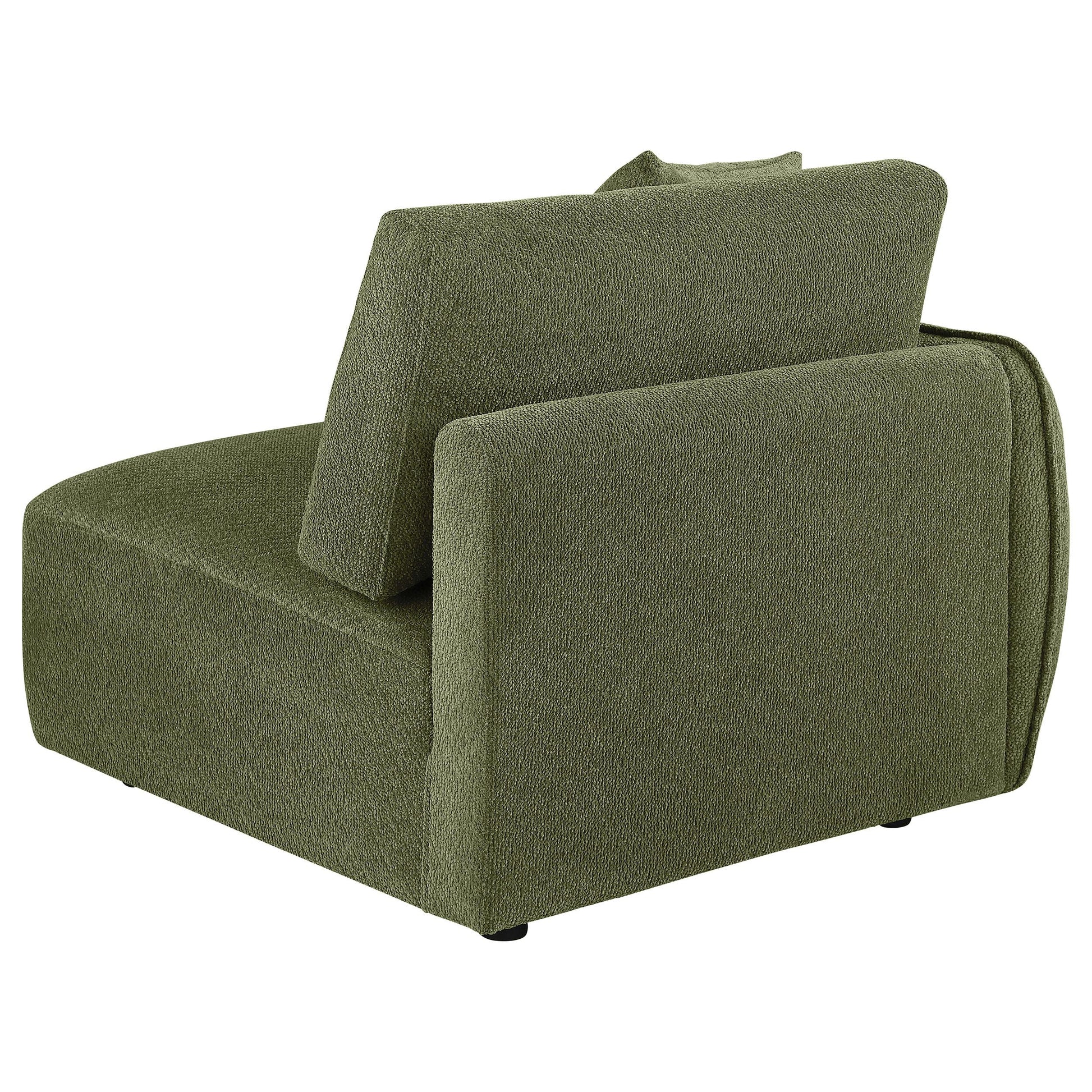  Coaster Furniture Elysia 551898LAF Chenille Upholstered Modular LAF Chair - Green IMAGE 3