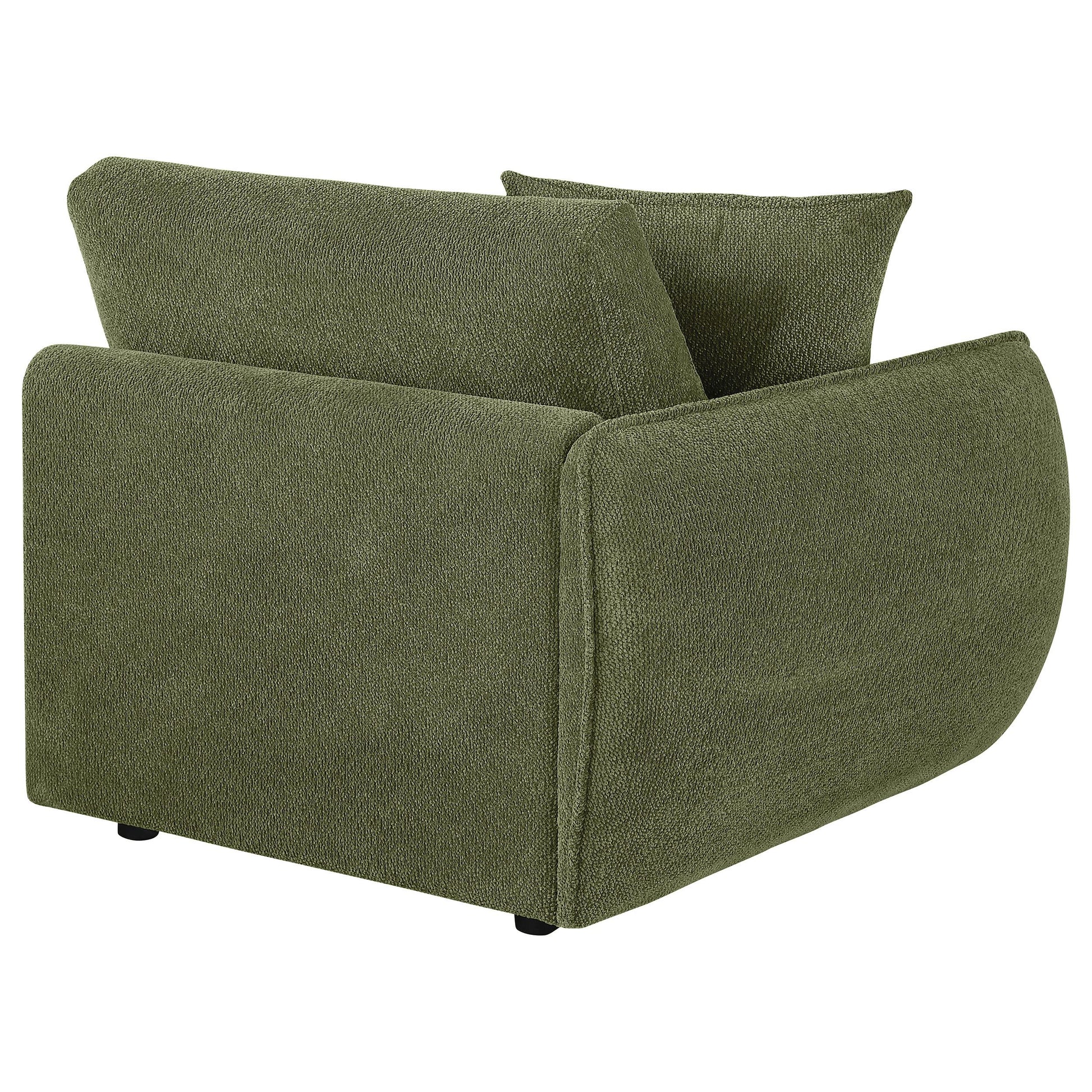  Coaster Furniture Elysia 551898LAF Chenille Upholstered Modular LAF Chair - Green IMAGE 5
