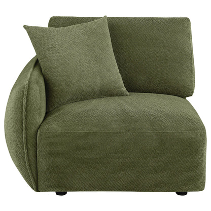  Coaster Furniture Elysia 551898LAF Chenille Upholstered Modular LAF Chair - Green IMAGE 7