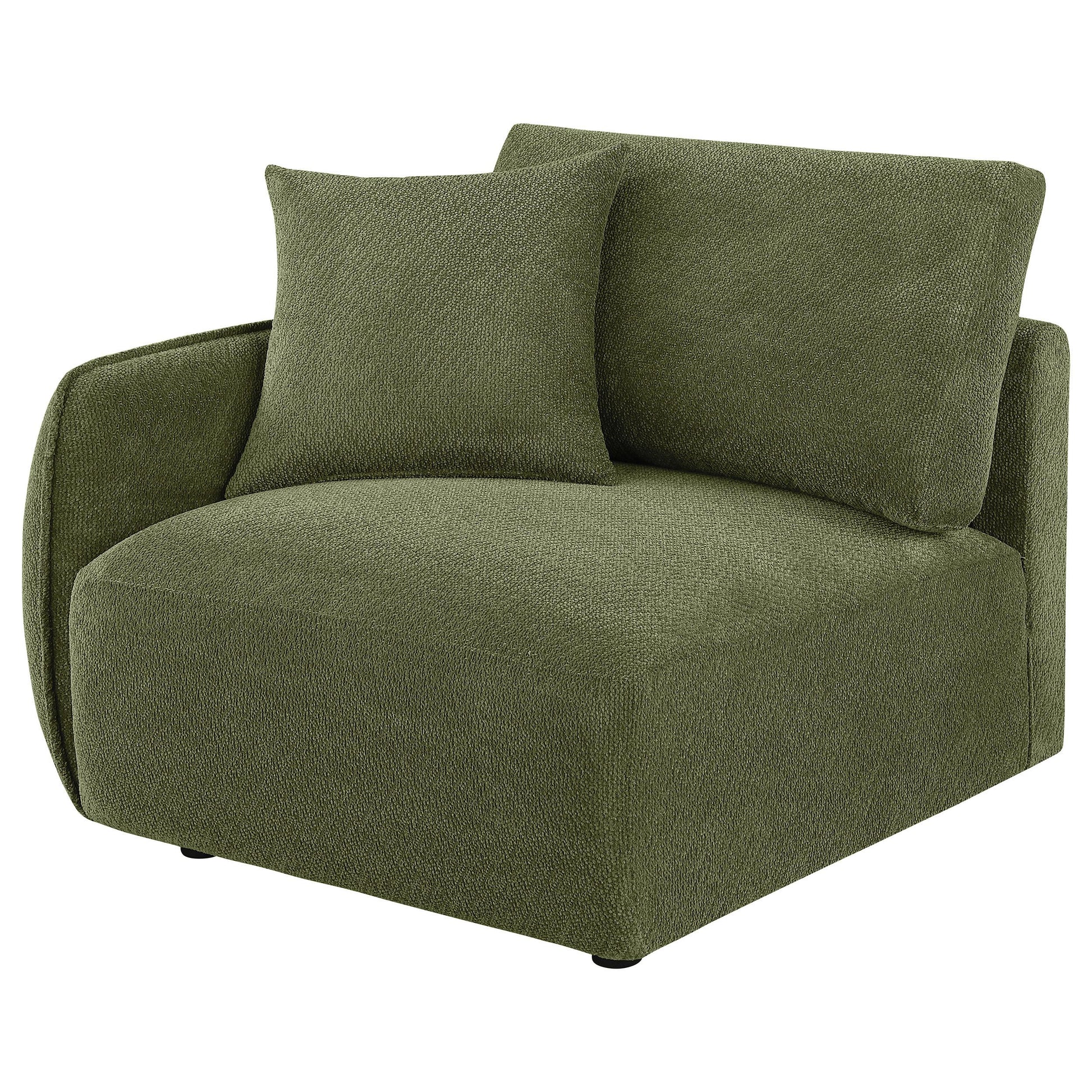  Coaster Furniture Elysia 551898LAF Chenille Upholstered Modular LAF Chair - Green IMAGE 9