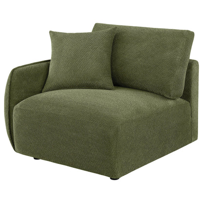  Coaster Furniture Elysia 551898LAF Chenille Upholstered Modular LAF Chair - Green IMAGE 9