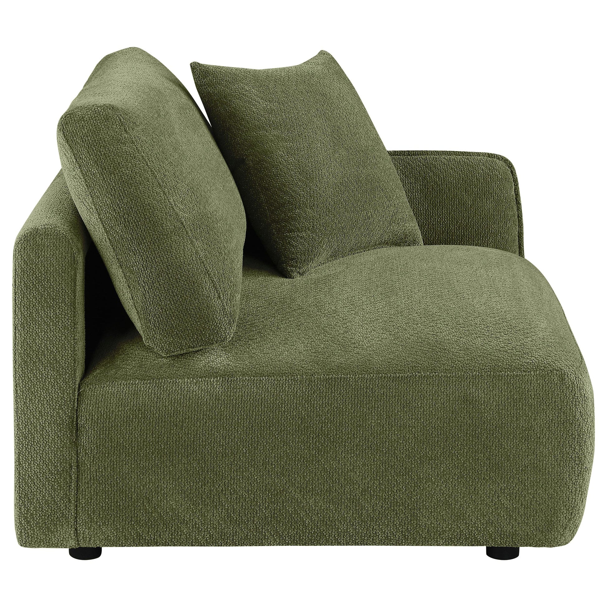  Coaster Furniture Elysia 551898RAF Chenille Upholstered Modular RAF Chair - Green IMAGE 2
