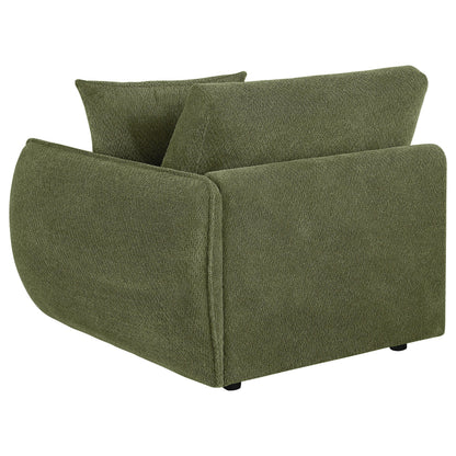  Coaster Furniture Elysia 551898RAF Chenille Upholstered Modular RAF Chair - Green IMAGE 4