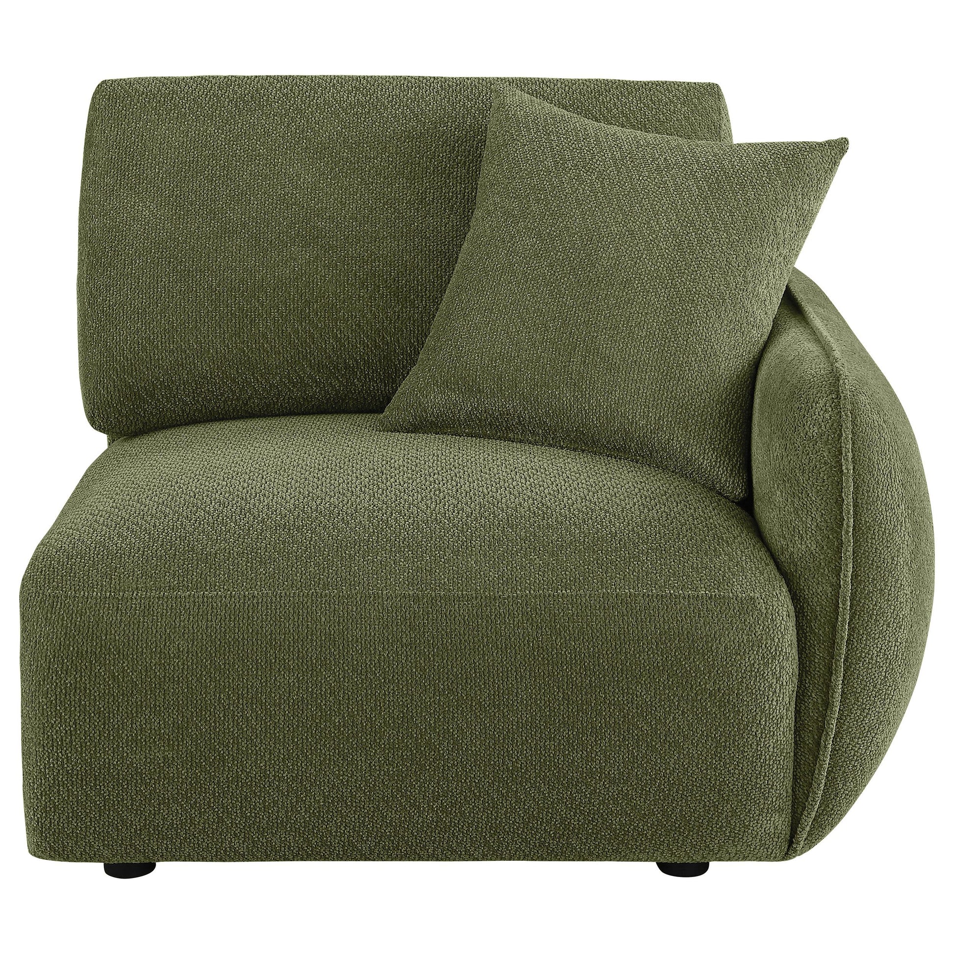  Coaster Furniture Elysia 551898RAF Chenille Upholstered Modular RAF Chair - Green IMAGE 5