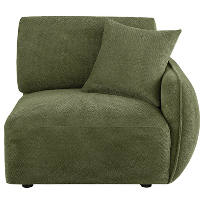  Coaster Furniture Elysia 551898RAF Chenille Upholstered Modular RAF Chair - Green IMAGE 5