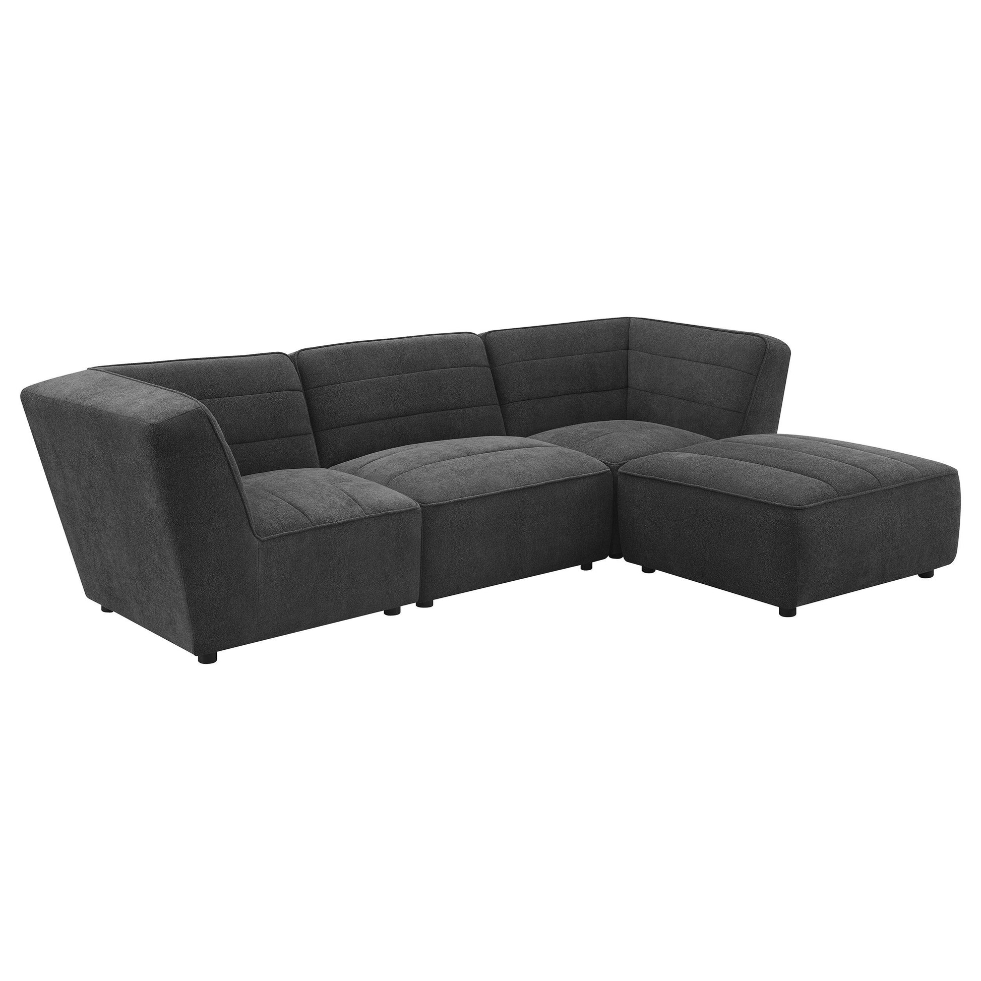  Coaster Furniture Sunny 552081 Upholstered Armless Chair - Dark Charcoal IMAGE 10