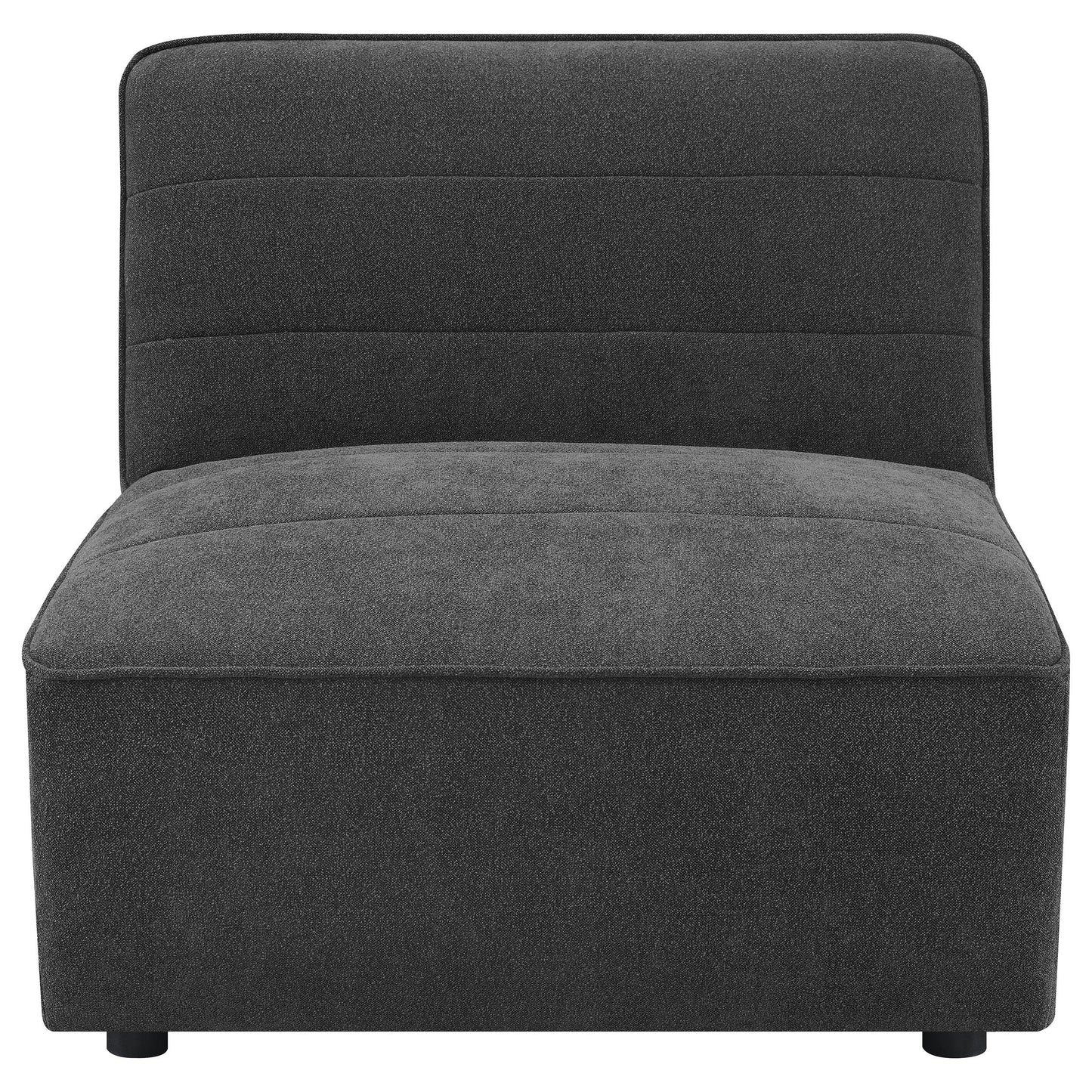  Coaster Furniture Sunny 552081 Upholstered Armless Chair - Dark Charcoal IMAGE 5